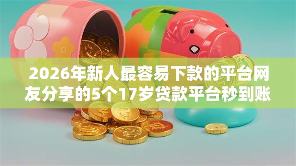 2026年新人最容易下款的平台网友分享的5个17岁贷款平台秒到账我觉得不错！