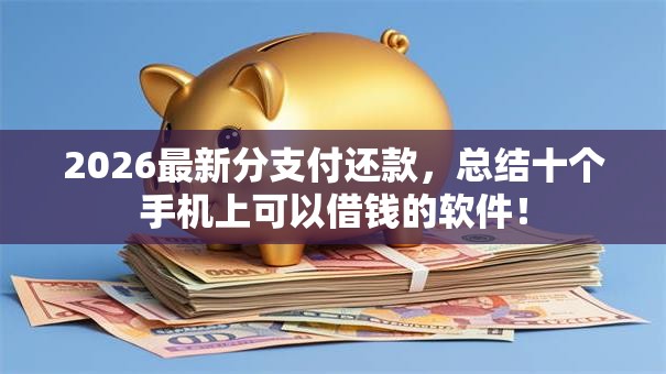2026最新分支付还款,总结十个手机上可以借钱的软件! 2026最新分支付还款,总结十个手机上可以借钱的软件!