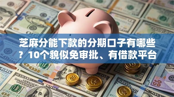 芝麻分能下款的分期口子有哪些？10个貌似免审批、有借款平台可以借钱合集