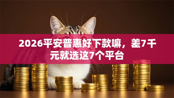 2026平安普惠好下款嘛，差7千元就选这7个平台