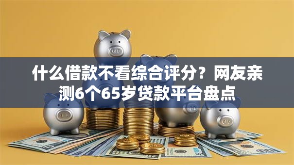什么借款不看综合评分？网友亲测6个65岁贷款平台盘点