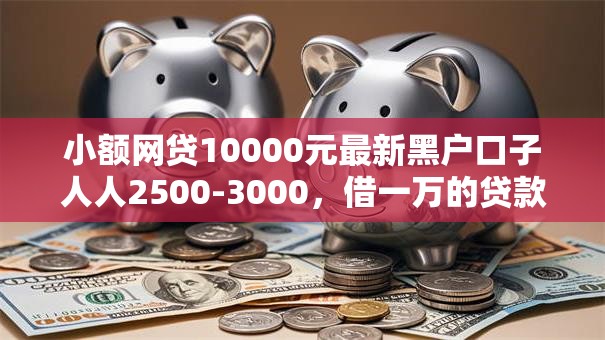 小额网贷10000元最新黑户口子人人2500-3000，借一万的贷款平台的6个平台介绍
