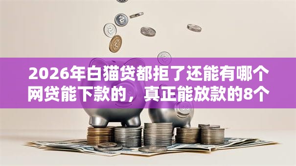2026年白猫贷都拒了还能有哪个网贷能下款的，真正能放款的8个贷款靠谱平台推荐