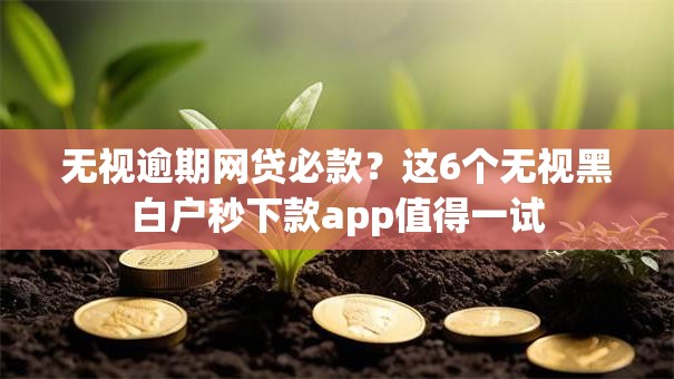 无视逾期网贷必款？这6个无视黑白户秒下款app值得一试