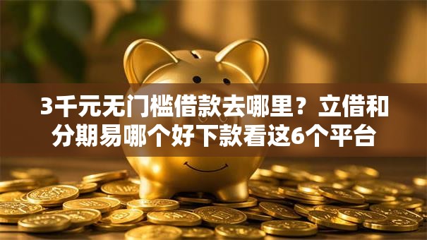 3千元无门槛借款去哪里？立借和分期易哪个好下款看这6个平台