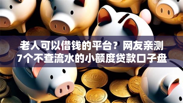 老人可以借钱的平台？网友亲测7个不查流水的小额度贷款口子盘点