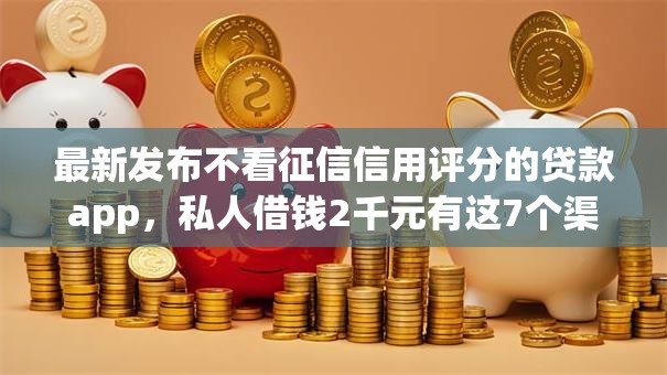 最新发布不看征信信用评分的贷款app，私人借钱2千元有这7个渠道