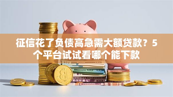 征信花了负债高急需大额贷款？5个平台试试看哪个能下款