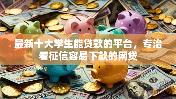 最新十大学生能贷款的平台，专治看征信容易下款的网贷