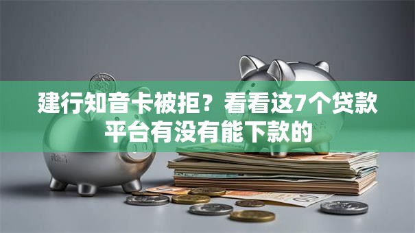 建行知音卡被拒?看看这7个贷款平台有没有能下款的 建行知音卡被拒?看看这7个贷款平台有没有能下款的