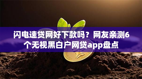 闪电速贷网好下款吗？网友亲测6个无视黑白户网贷app盘点