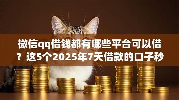 微信qq借钱都有哪些平台可以借?这5个2025年7天借款的口子秒到的可以试试 微信qq借钱都有哪些平台可以借?这5个2025年7天借款的口子秒到的可以试试