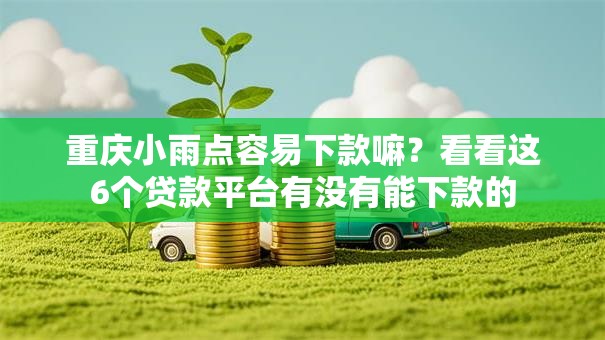 重庆小雨点容易下款嘛？看看这6个贷款平台有没有能下款的
