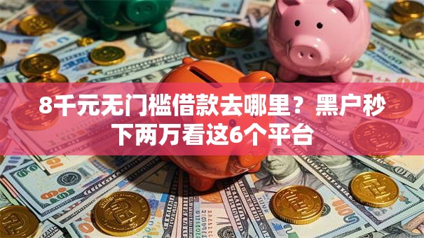 8千元无门槛借款去哪里？黑户秒下两万看这6个平台