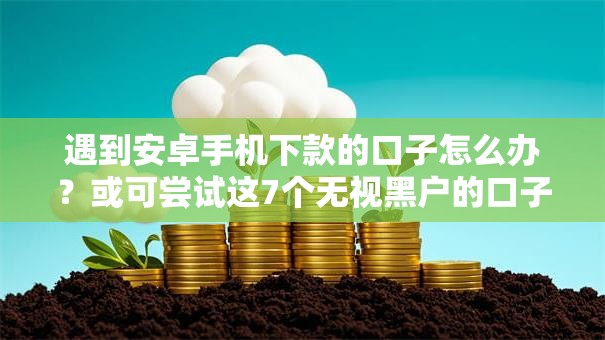 遇到安卓手机下款的口子怎么办？或可尝试这7个无视黑户的口子