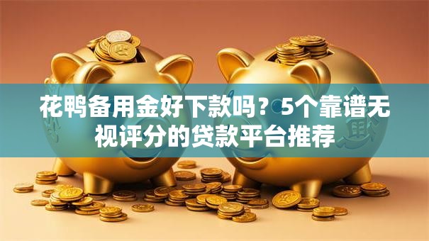 花鸭备用金好下款吗？5个靠谱无视评分的贷款平台推荐