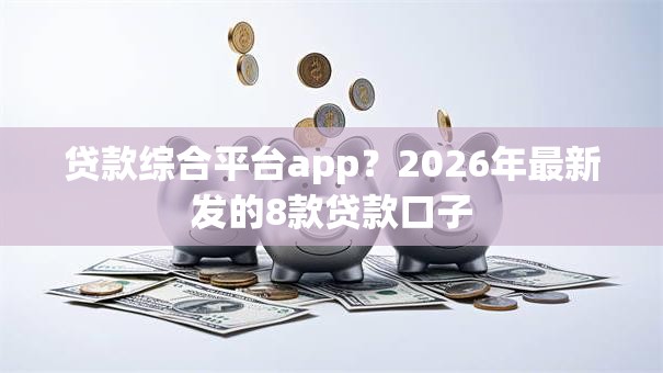 贷款综合平台app？2026年最新发的8款贷款口子