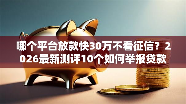 哪个平台放款快30万不看征信？2026最新测评10个如何举报贷款平台