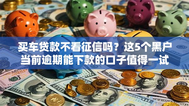 买车贷款不看征信吗？这5个黑户当前逾期能下款的口子值得一试