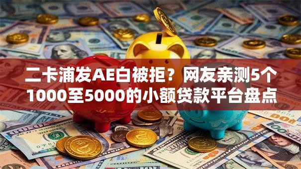 二卡浦发AE白被拒?网友亲测5个1000至5000的小额贷款平台盘点 二卡浦发AE白被拒?网友亲测5个1000至5000的小额贷款平台盘点