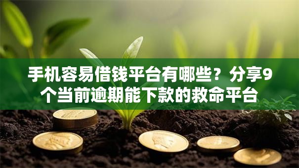 手机容易借钱平台有哪些？分享9个当前逾期能下款的救命平台