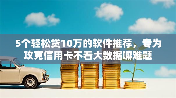 5个轻松贷10万的软件推荐，专为攻克信用卡不看大数据嘛难题