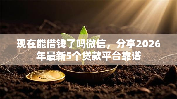 现在能借钱了吗微信，分享2026年最新5个贷款平台靠谱