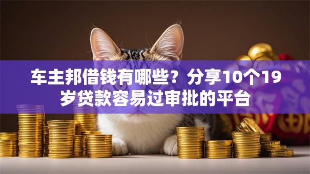 车主邦借钱有哪些？分享10个19岁贷款容易过审批的平台