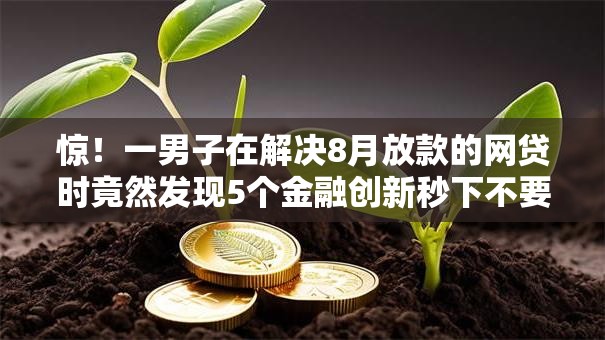 惊！一男子在解决8月放款的网贷时竟然发现5个金融创新秒下不要芝麻分的平台，事后分享了出来