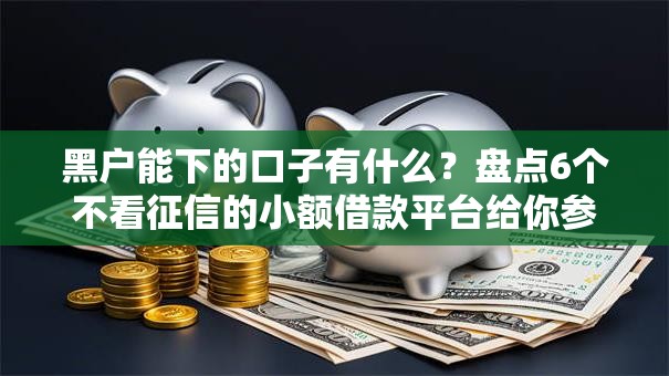 黑户能下的口子有什么？盘点6个不看征信的小额借款平台给你参考