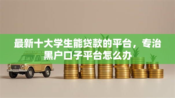 最新十大学生能贷款的平台，专治黑户口子平台怎么办