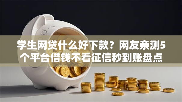 学生网贷什么好下款？网友亲测5个平台借钱不看征信秒到账盘点