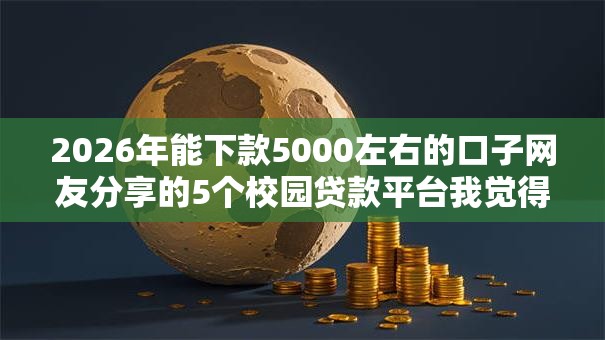2026年能下款5000左右的口子网友分享的5个校园贷款平台我觉得不错！