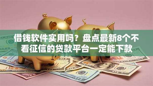 借钱软件实用吗？盘点最新8个不看征信的贷款平台一定能下款