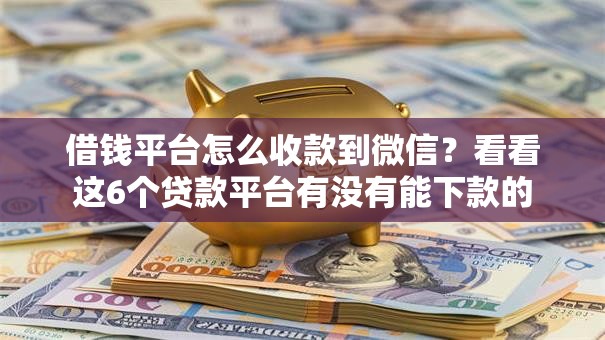 借钱平台怎么收款到微信?看看这6个贷款平台有没有能下款的 借钱平台怎么收款到微信?看看这6个贷款平台有没有能下款的
