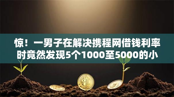 惊！一男子在解决携程网借钱利率时竟然发现5个1000至5000的小额贷款软件，事后分享了出来