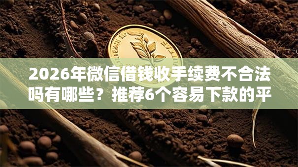 2026年微信借钱收手续费不合法吗有哪些?推荐6个容易下款的平台 2026年微信借钱收手续费不合法吗有哪些?推荐6个容易下款的平台
