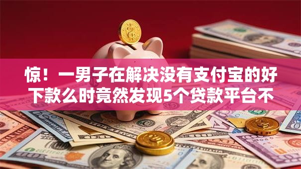 惊！一男子在解决没有支付宝的好下款么时竟然发现5个贷款平台不用人脸识别，事后分享了出来
