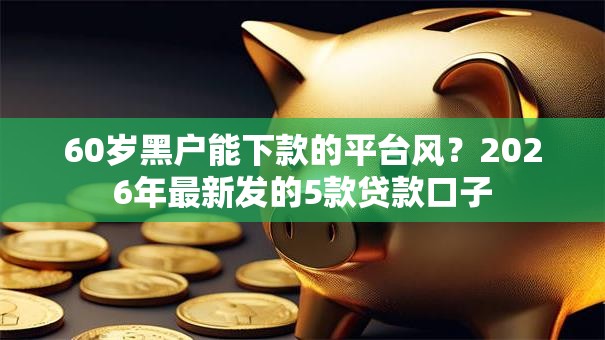 60岁黑户能下款的平台风？2026年最新发的5款贷款口子