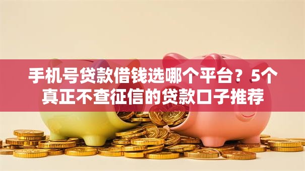 手机号贷款借钱选哪个平台？5个真正不查征信的贷款口子推荐