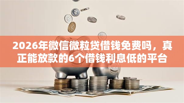 2026年微信微粒贷借钱免费吗，真正能放款的6个借钱利息低的平台推荐