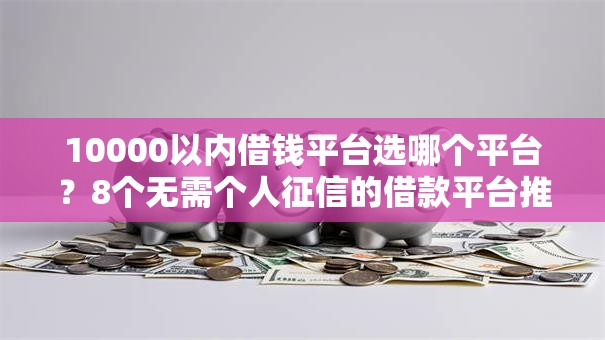 10000以内借钱平台选哪个平台？8个无需个人征信的借款平台推荐