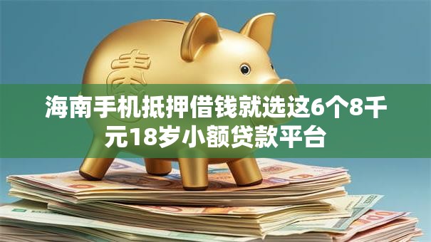 海南手机抵押借钱就选这6个8千元18岁小额贷款平台