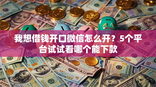 我想借钱开口微信怎么开？5个平台试试看哪个能下款