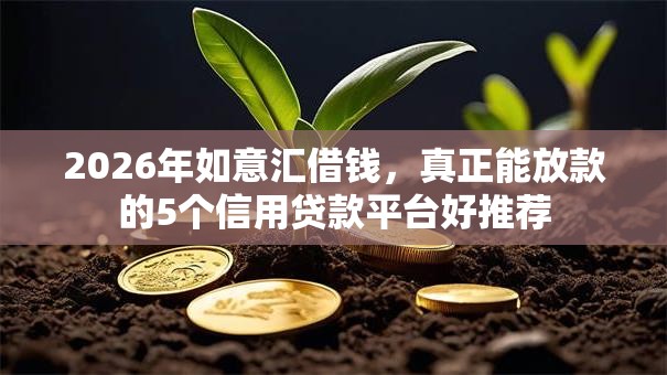 2026年如意汇借钱,真正能放款的5个信用贷款平台好推荐 2026年如意汇借钱,真正能放款的5个信用贷款平台好推荐