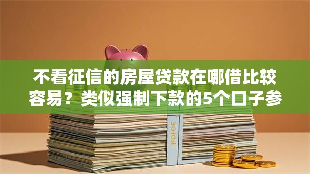 不看征信的房屋贷款在哪借比较容易？类似强制下款的5个口子参考