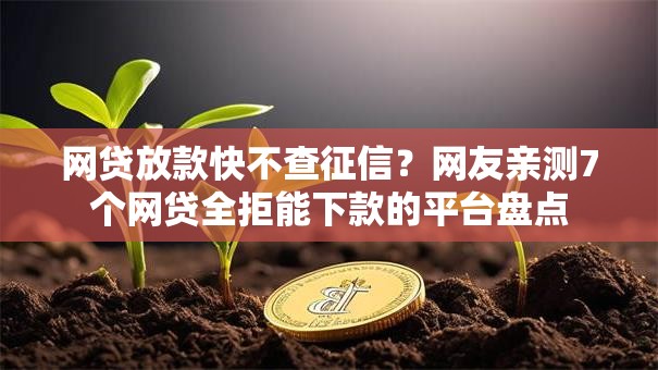 网贷放款快不查征信?网友亲测7个网贷全拒能下款的平台盘点 网贷放款快不查征信?网友亲测7个网贷全拒能下款的平台盘点