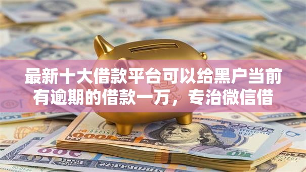 最新十大借款平台可以给黑户当前有逾期的借款一万，专治微信借钱的几个软件