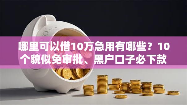 哪里可以借10万急用有哪些？10个貌似免审批、黑户口子必下款合集