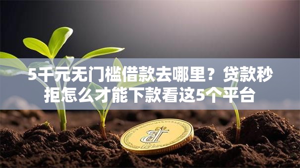 5千元无门槛借款去哪里?贷款秒拒怎么才能下款看这5个平台 5千元无门槛借款去哪里?贷款秒拒怎么才能下款看这5个平台
